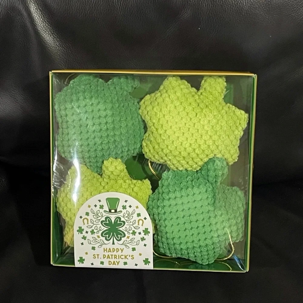 Happy St Patricks Day Shamrocks Garland - St Patricks Shamrocks Garland